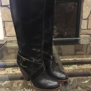 Frye Andrea Belted Tall Boots